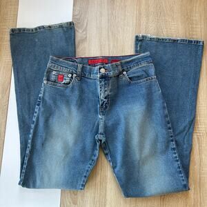 Vintage Y2K Let me B. Bongo Bootcut Distressed Jeans Women's Size 11